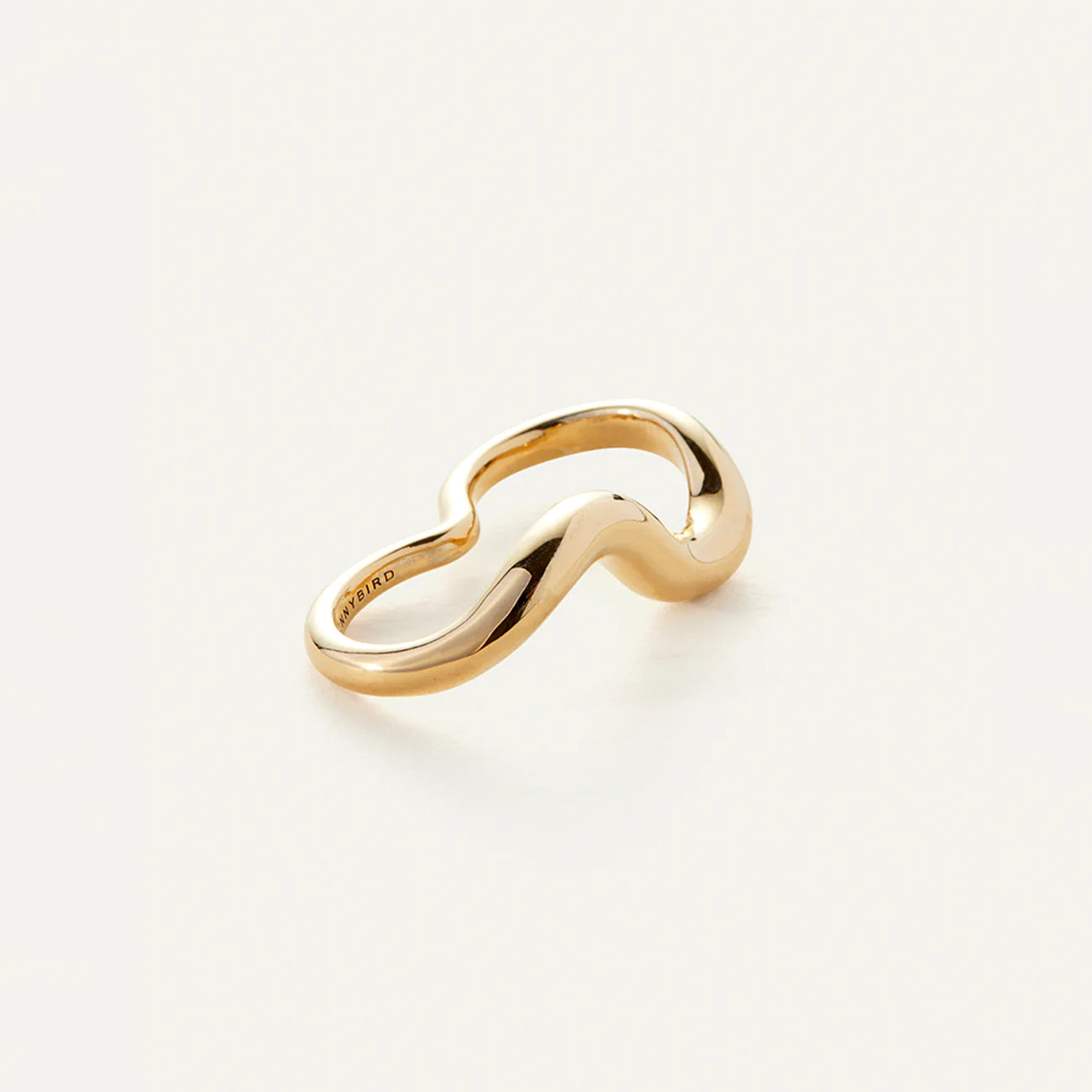 Ola Double Ring - Gold by Jenny Bird