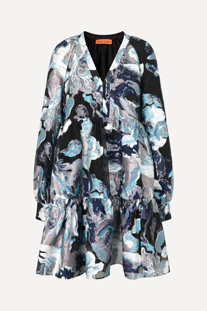 Jasmine Dress - Icy Flower by Stine Goya