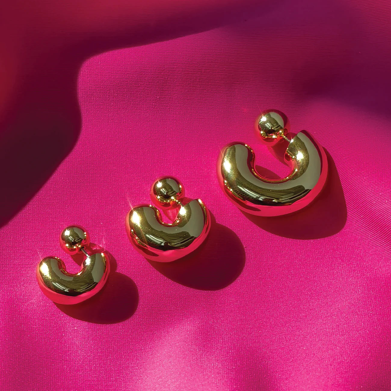 Tome Hoops - Large Gold by Jenny Bird