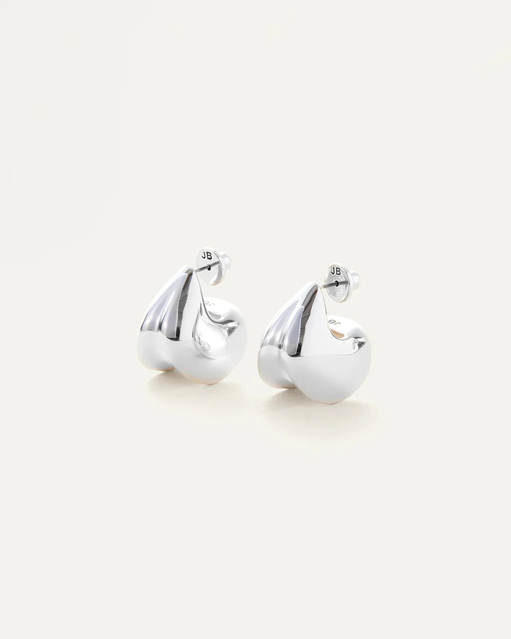 Nouveaux Puff Earrings - Silver by Jenny Bird