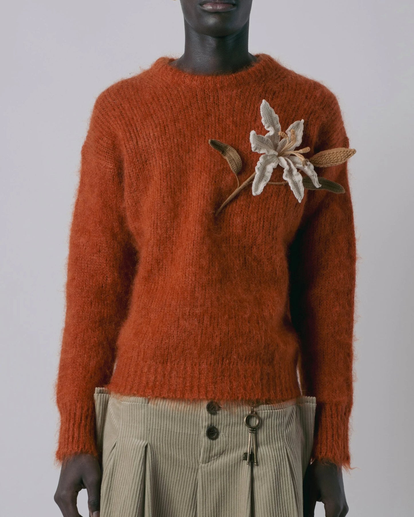 Lily Mohair Jumper - Retro Red by Kawakey