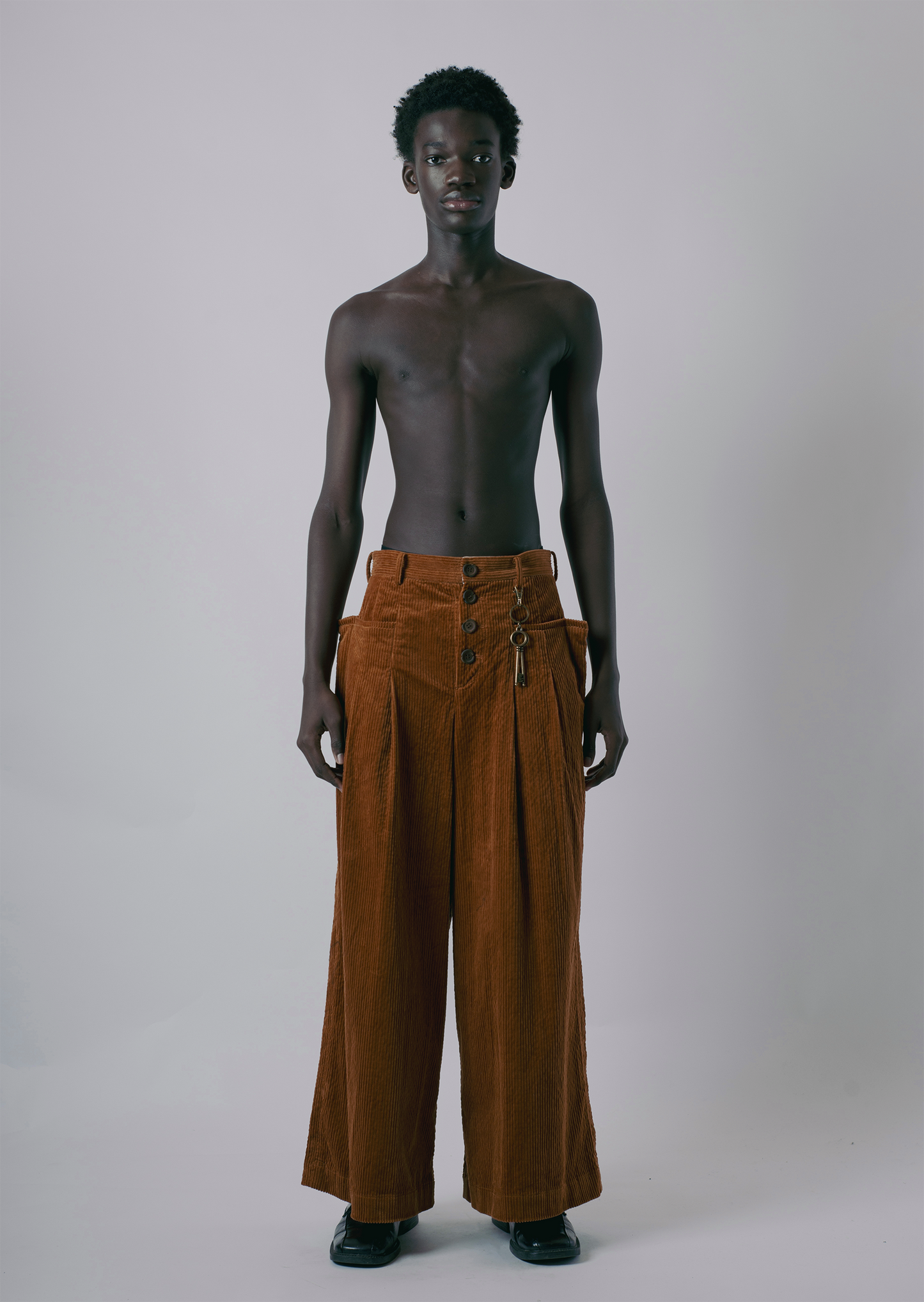 Corduroy Tahti Trousers - Whisky by Kawakey