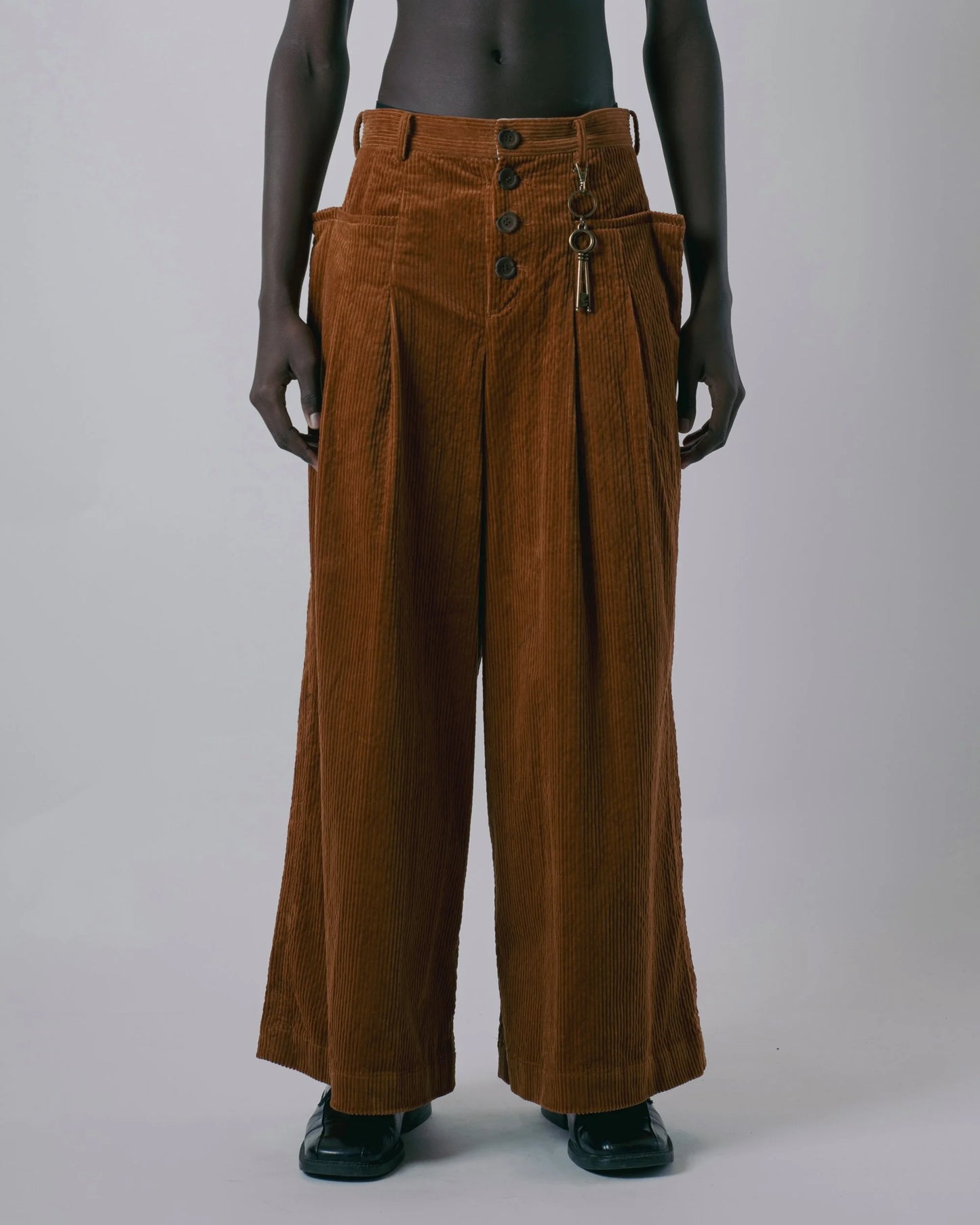 Corduroy Tahti Trousers - Whisky by Kawakey