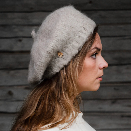 Hanki Beret - Light Grey by Myssy