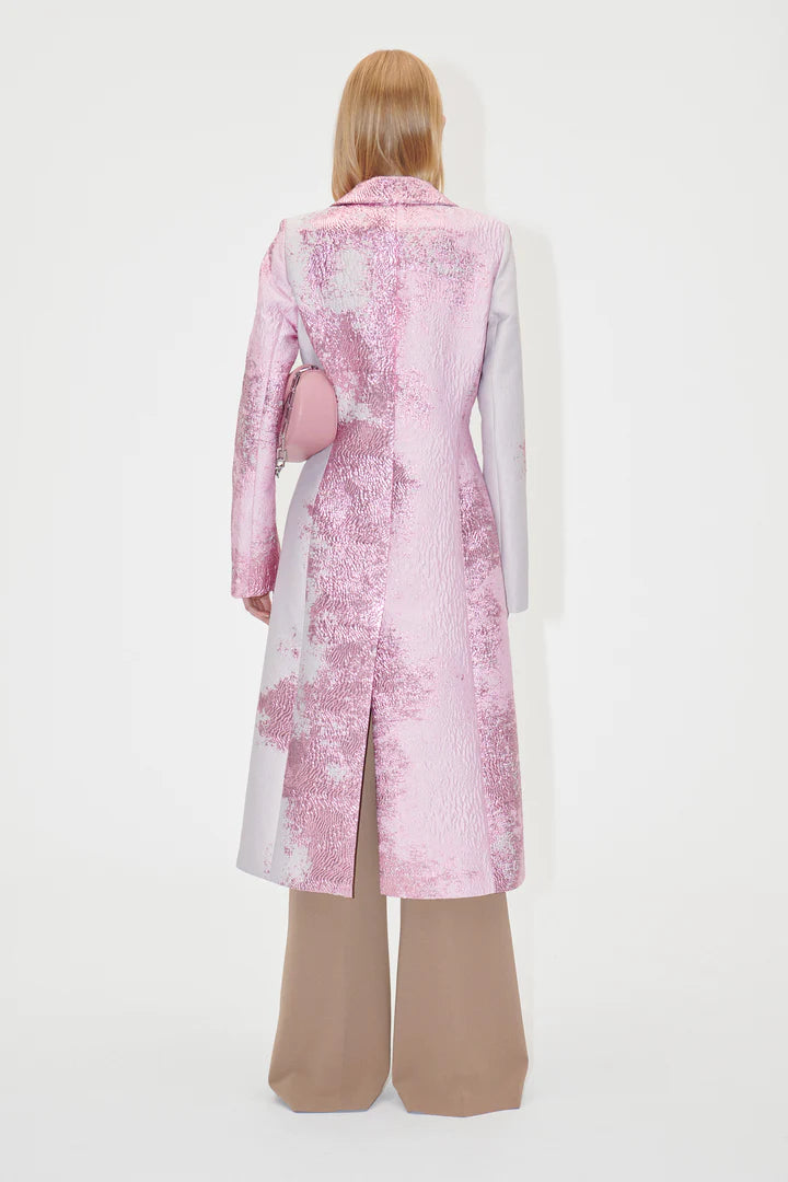 Aneta Coat - Impressionist Wild Rose Bloom by Stine Goya