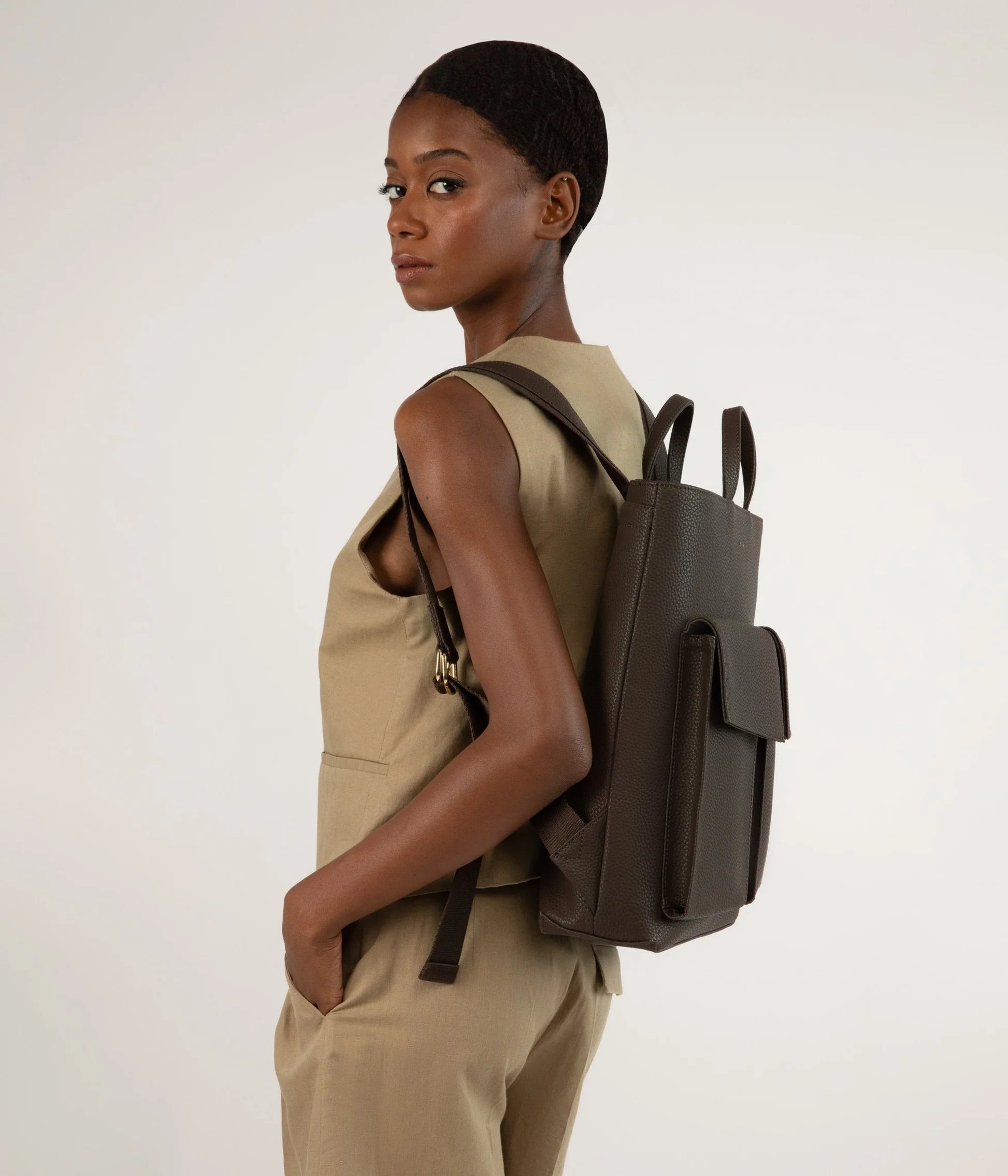 Myron Purity Backpack Truffle by Matt Nat The Modu Shop