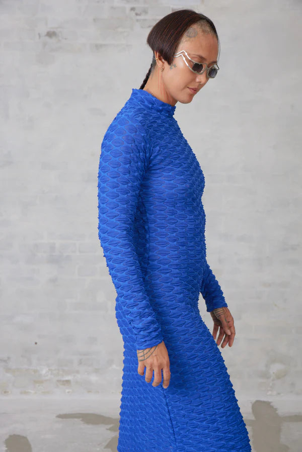 Bubble Wrap Dress - Web Blue by Henrik Vibskov