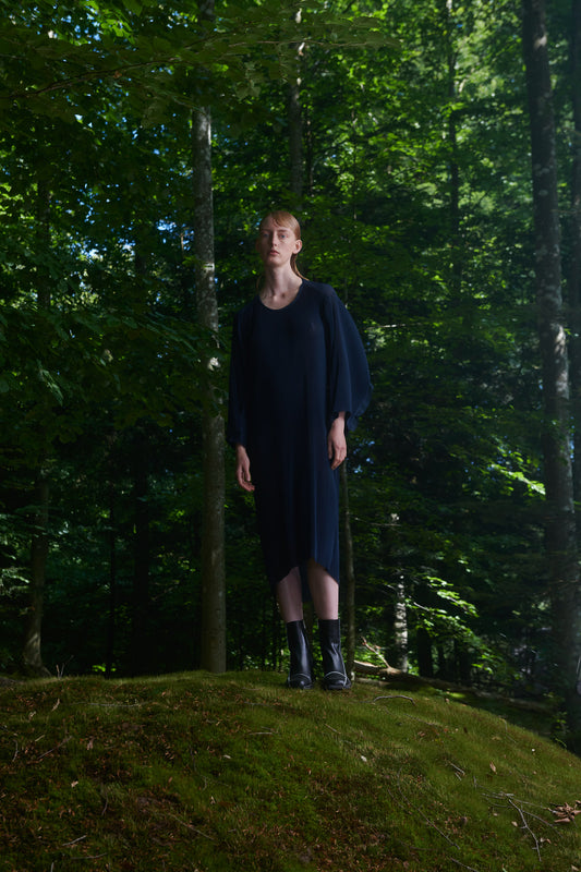 Index Plisse Dress - Blue by Henrik Vibskov