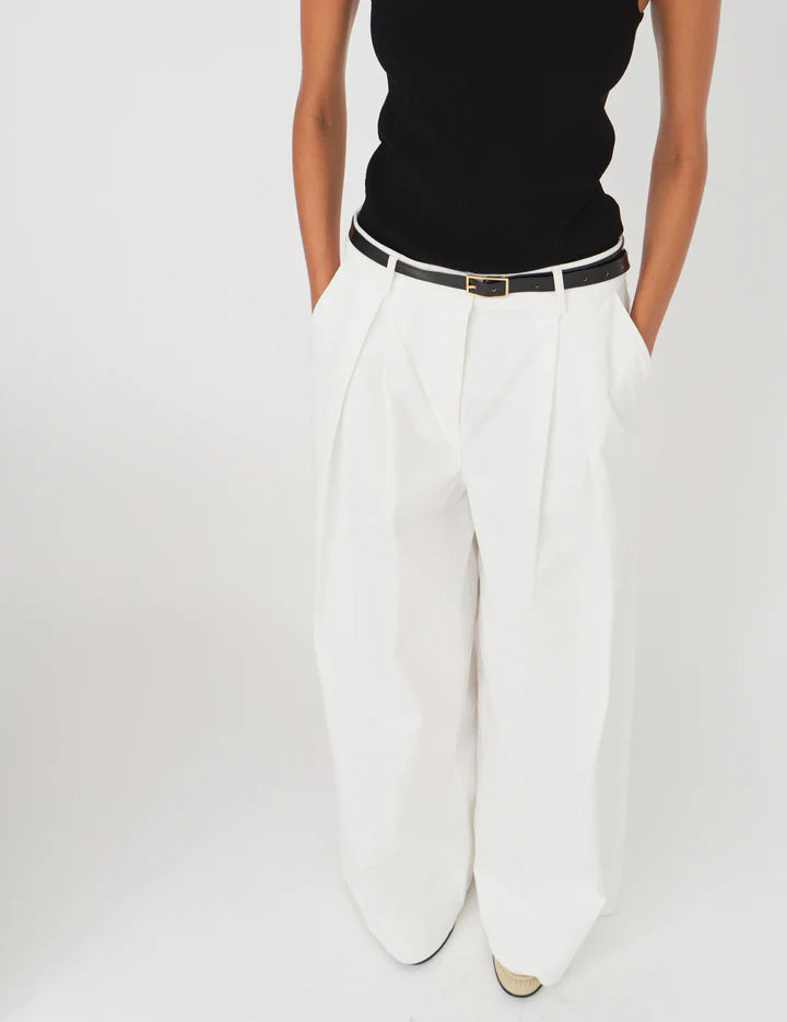 Avelino Pants - Cream by The Garment