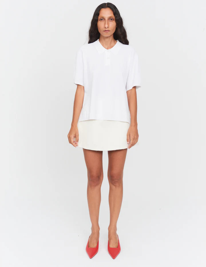 Kelly Mini Skirt - Ivory by The Garment