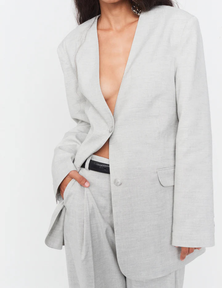Gabriel Blazer - Light Gray by The Garment