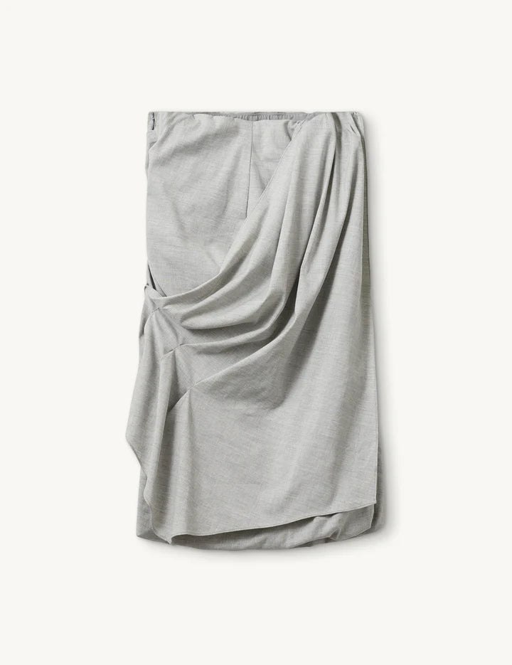 Gabriel Cocktail Dress - Light Grey by The Garment