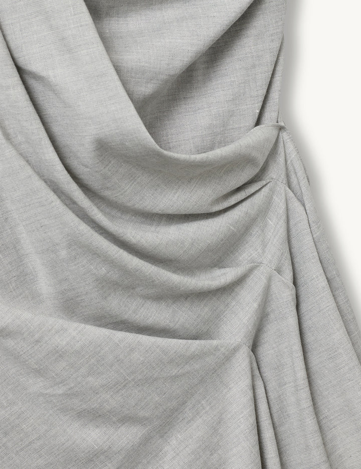 Gabriel Cocktail Dress - Light Grey by The Garment