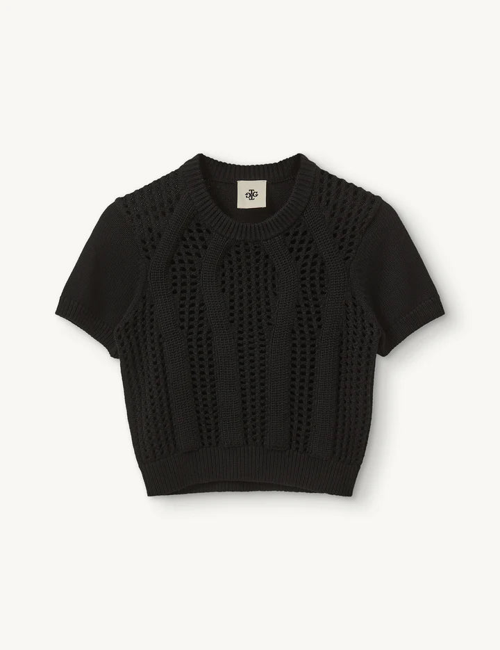 Tomorrow Knit Tee - Black by The Garment