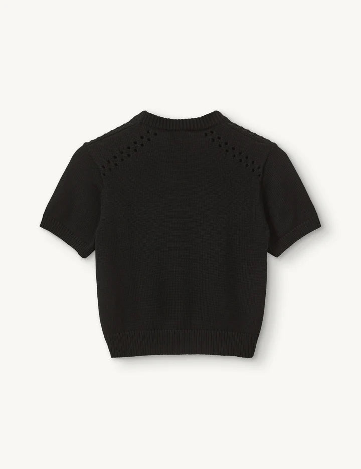 Tomorrow Knit Tee - Black by The Garment