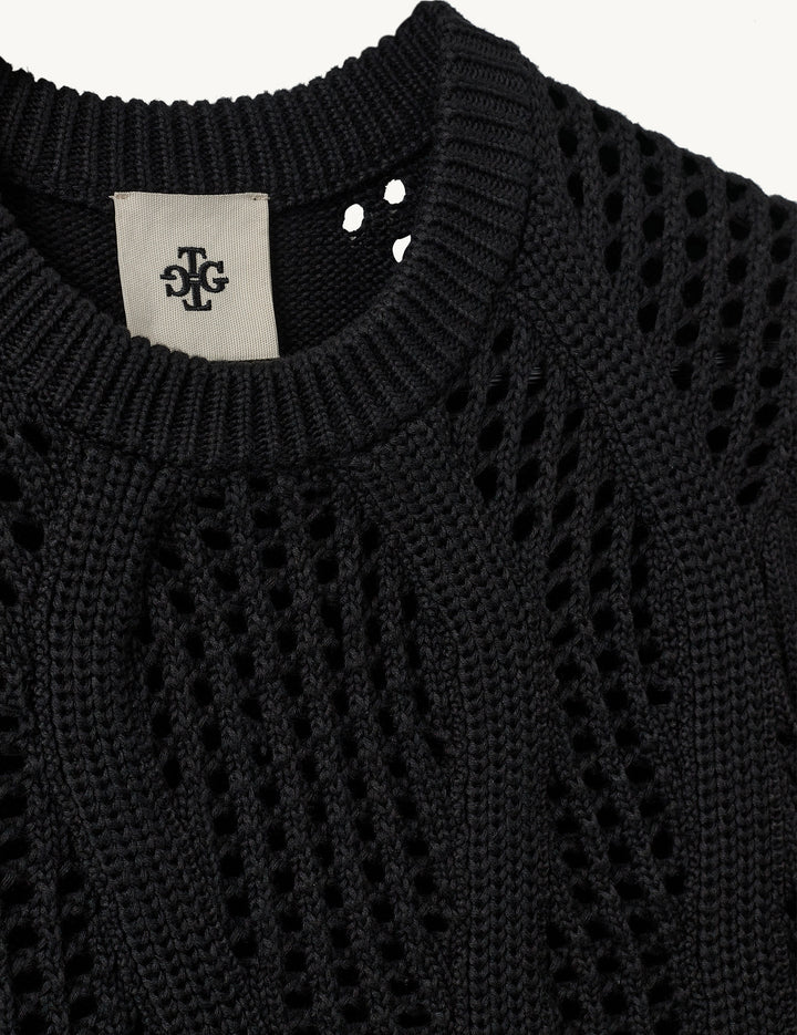 Tomorrow Knit Tee - Black by The Garment