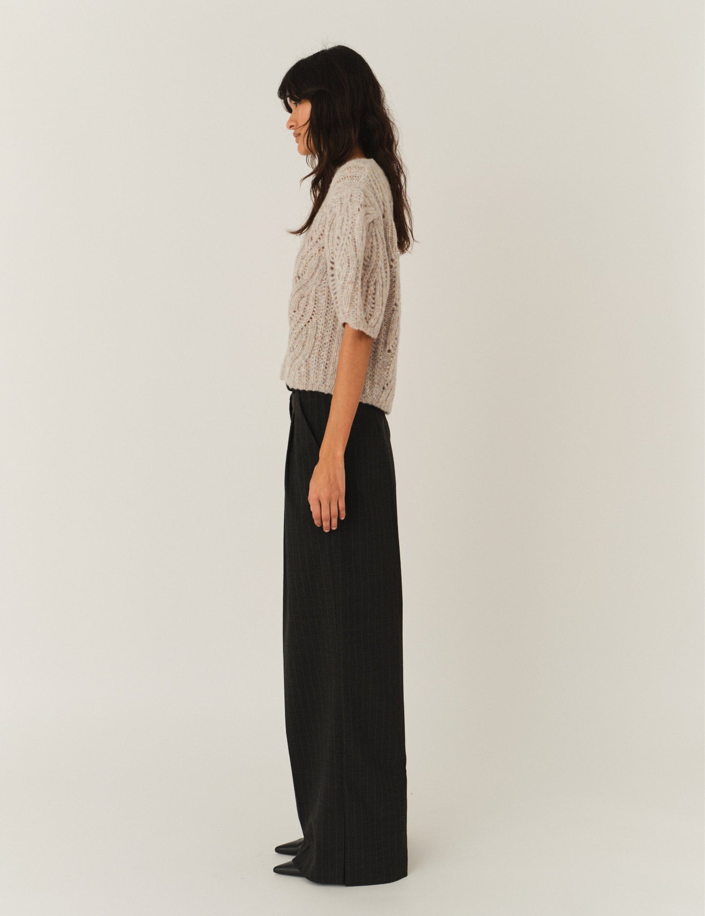 Valentina Sweater - Taupe Melange by The Garment