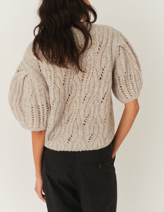 Valentina Sweater - Taupe Melange by The Garment