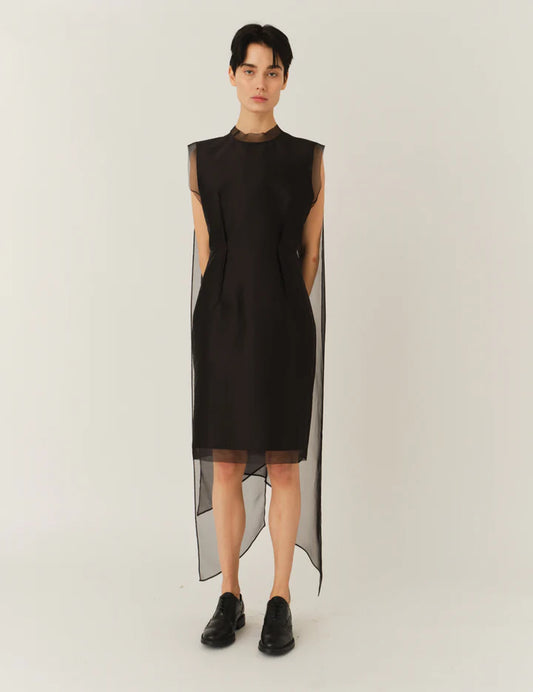 Vivaldi Shift Dress - Black by The Garment