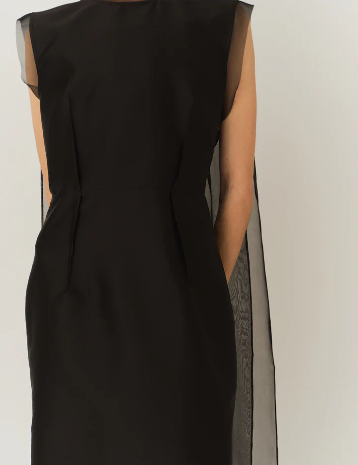 Vivaldi Shift Dress - Black by The Garment