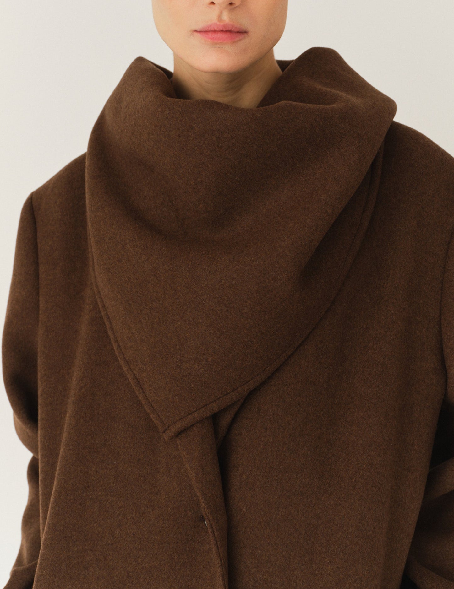 Clooney Scarf - Brown by The Garment