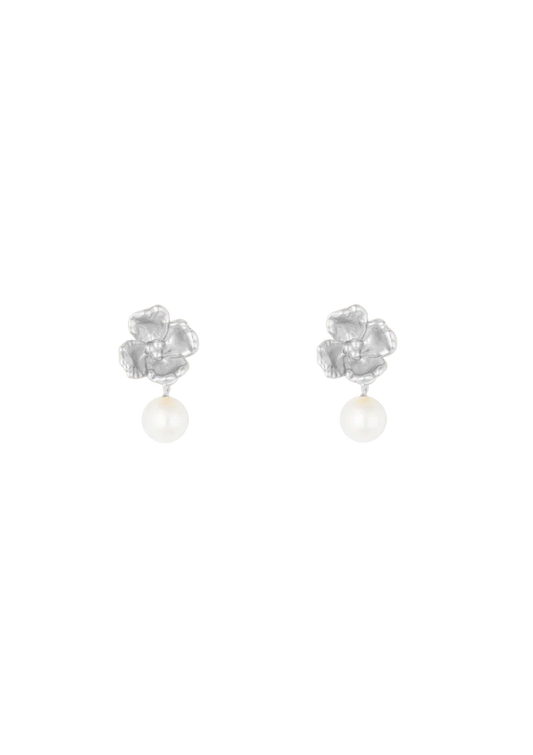 Venus Fleur Vide Earrings - Silver by House of Vincent