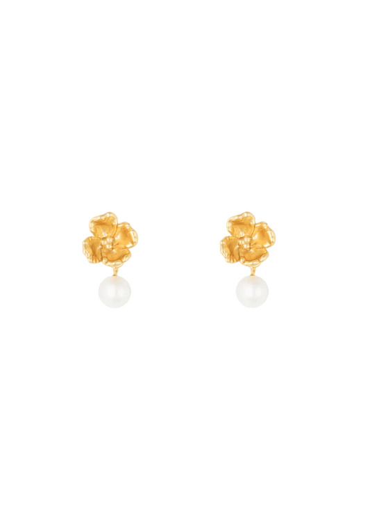 Venus Fleur Vide Earrings - Gold by House of Vincent