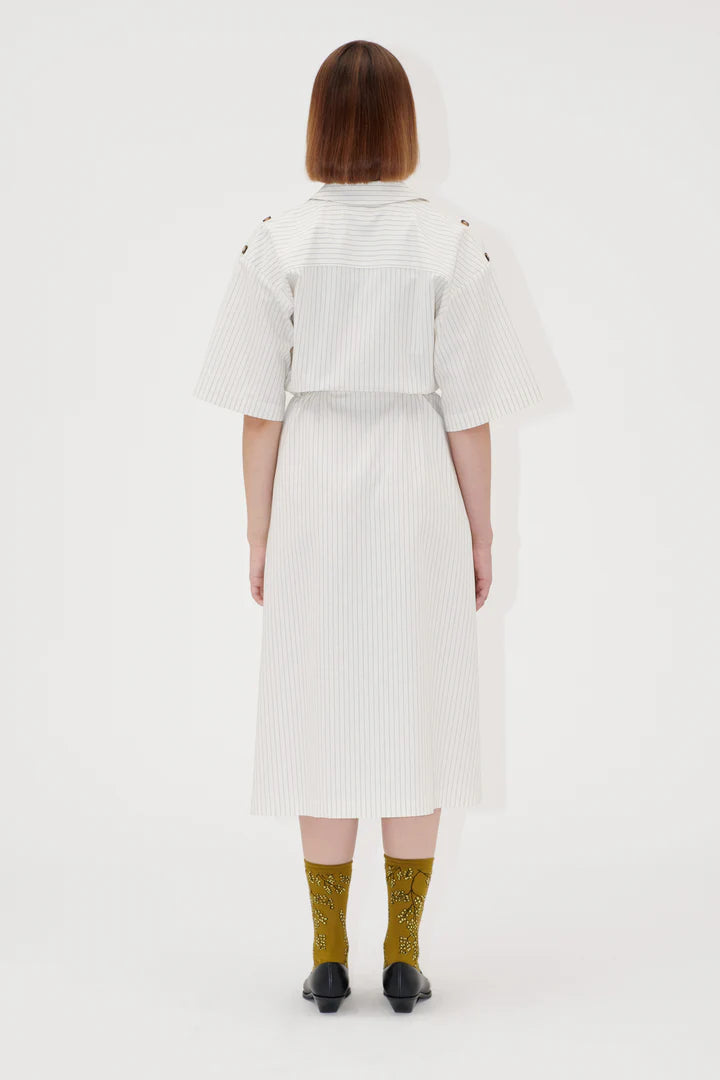 Workwear Midi Dress - Mimosa Stripe by Stine Goya