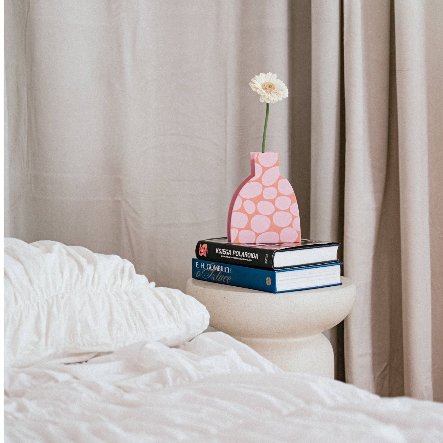Pink Check Mate Vase by Milin