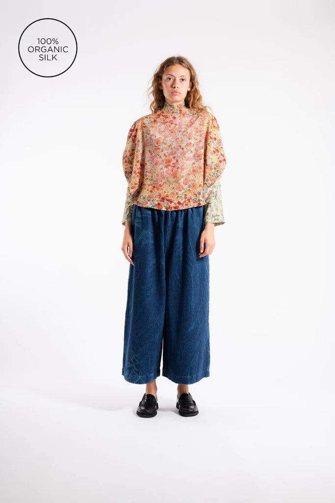 Circle Top - Bright Flowers by Anntian