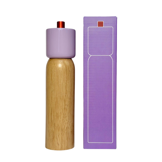 Salt & Pepper Grinder - Lilac & Red: Large by Maegen