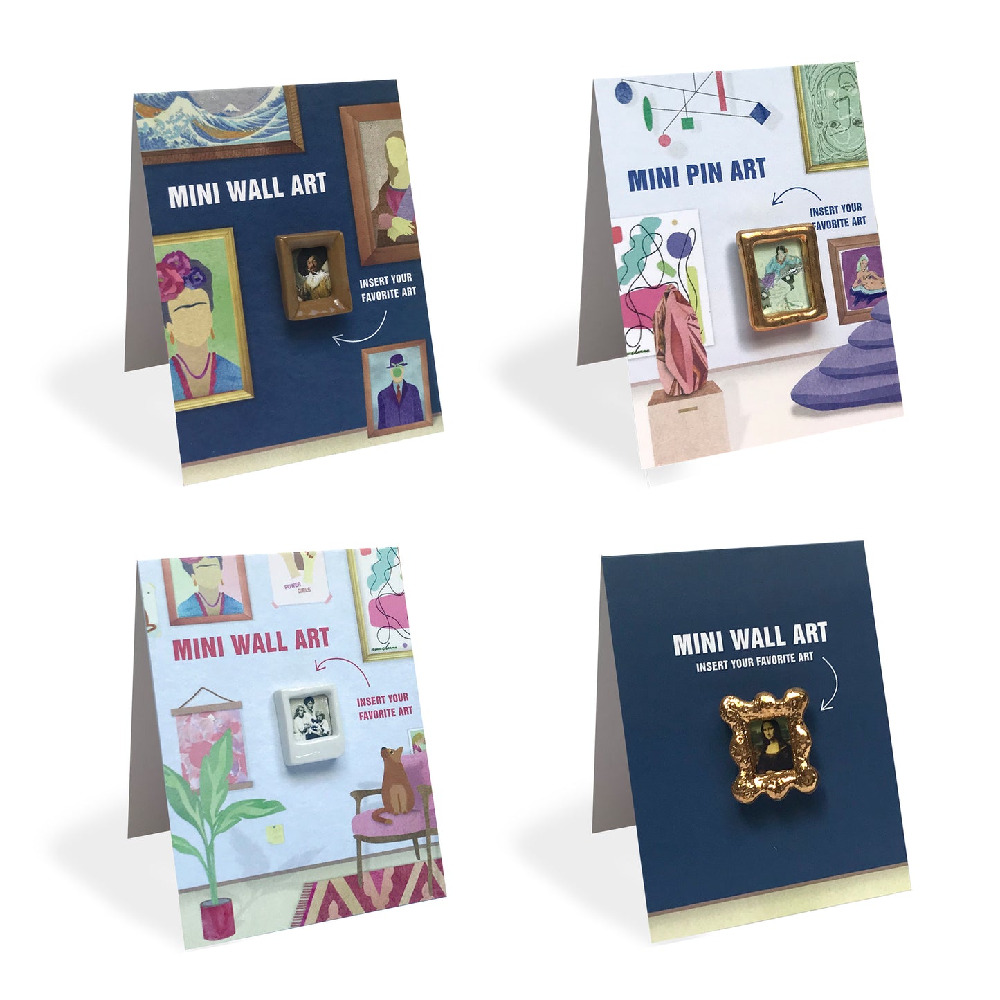 Mini Wall Art or Pin Art - Frida by Stook Jewellery