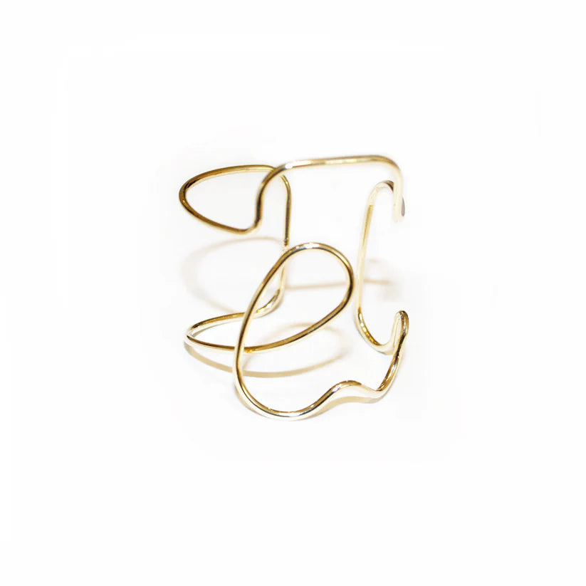 Flower Loop Bracelet Gold by Kroon 02