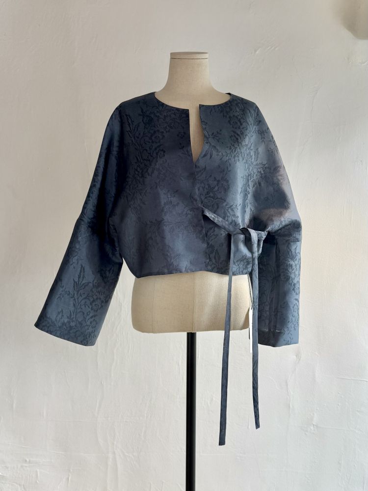 Hanbok Silk Bolero - Blue by Troa