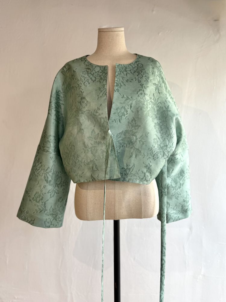 Hanbok Silk Bolero - Green by Troa