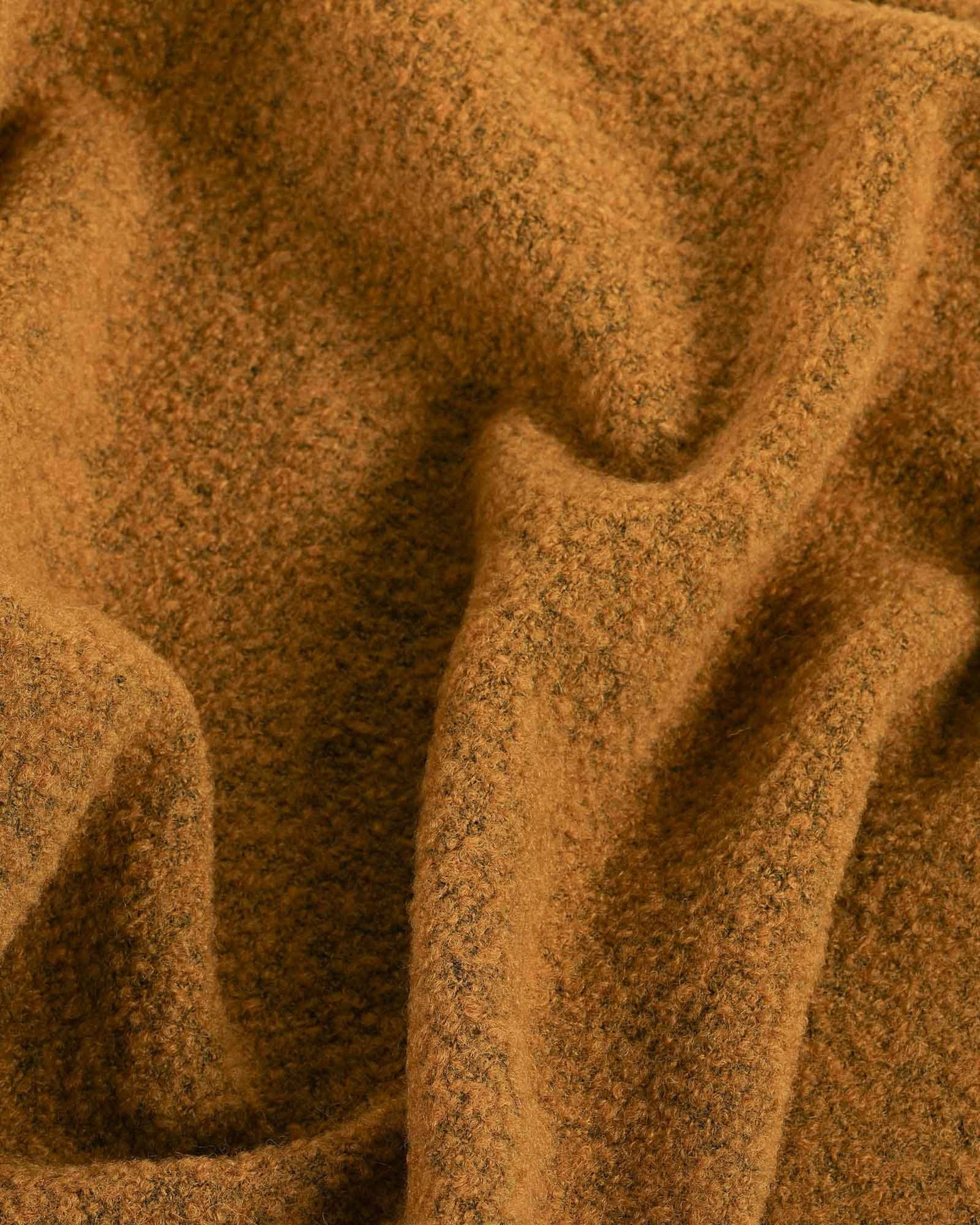 Wool Bouclé Throw Blanket Paris - Mustard Yellow by MoST