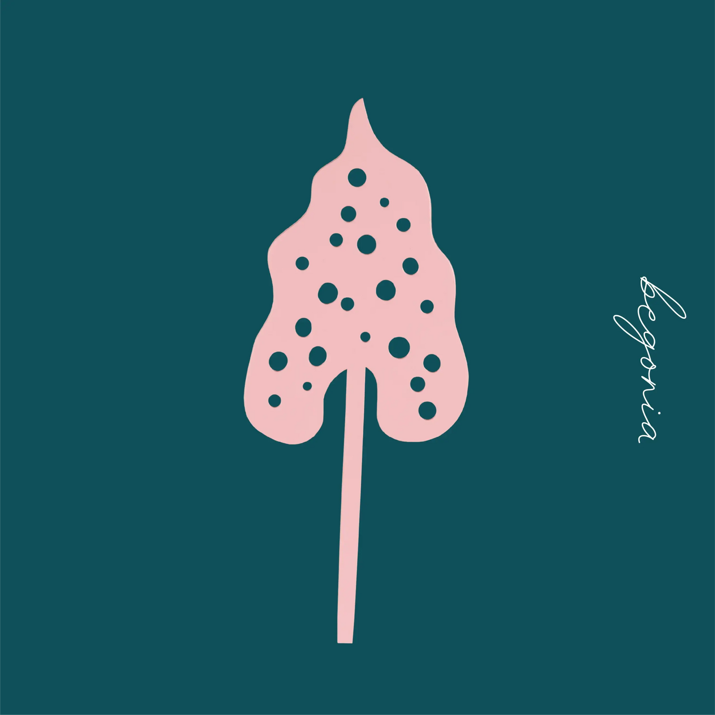 Wooden Leaf Pink by Milin