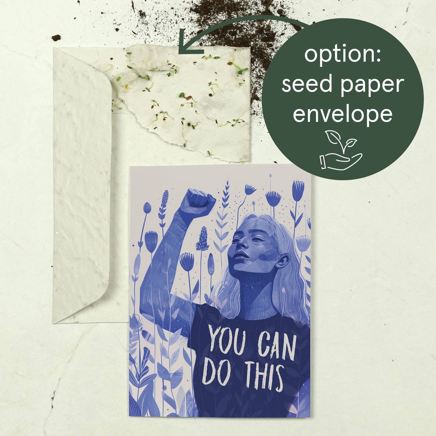 You can do this | Encouragement Card | Friendship Card: Kraft paper