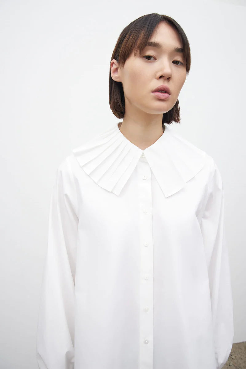 Geo Shirt - White by Kowtow