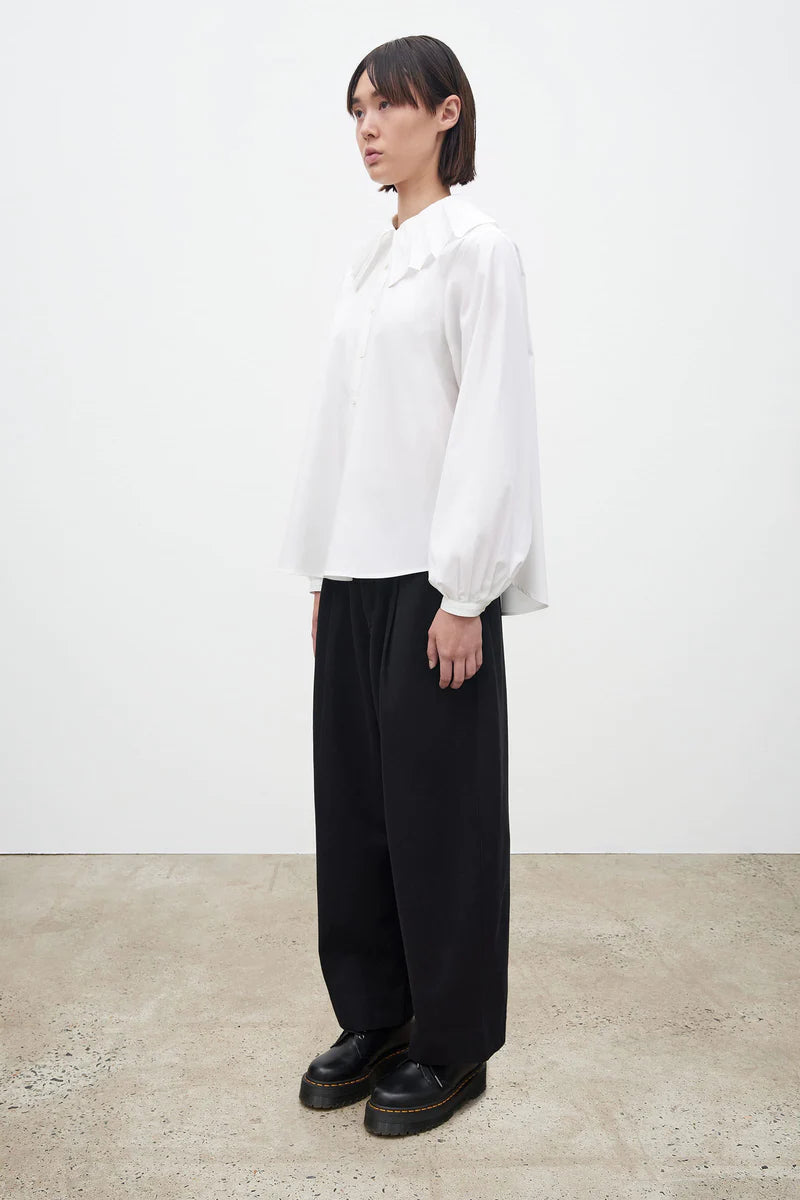 Geo Shirt - White by Kowtow