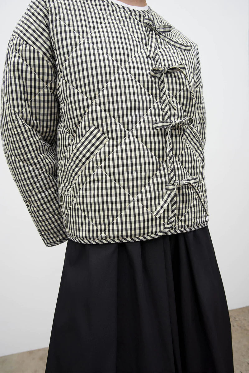 Quilted Jacket - Mini Check by Kowtow