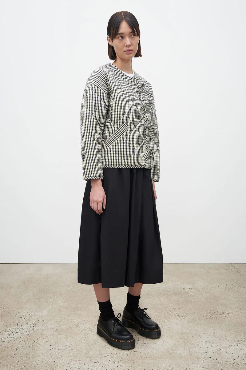 Quilted Jacket - Mini Check by Kowtow