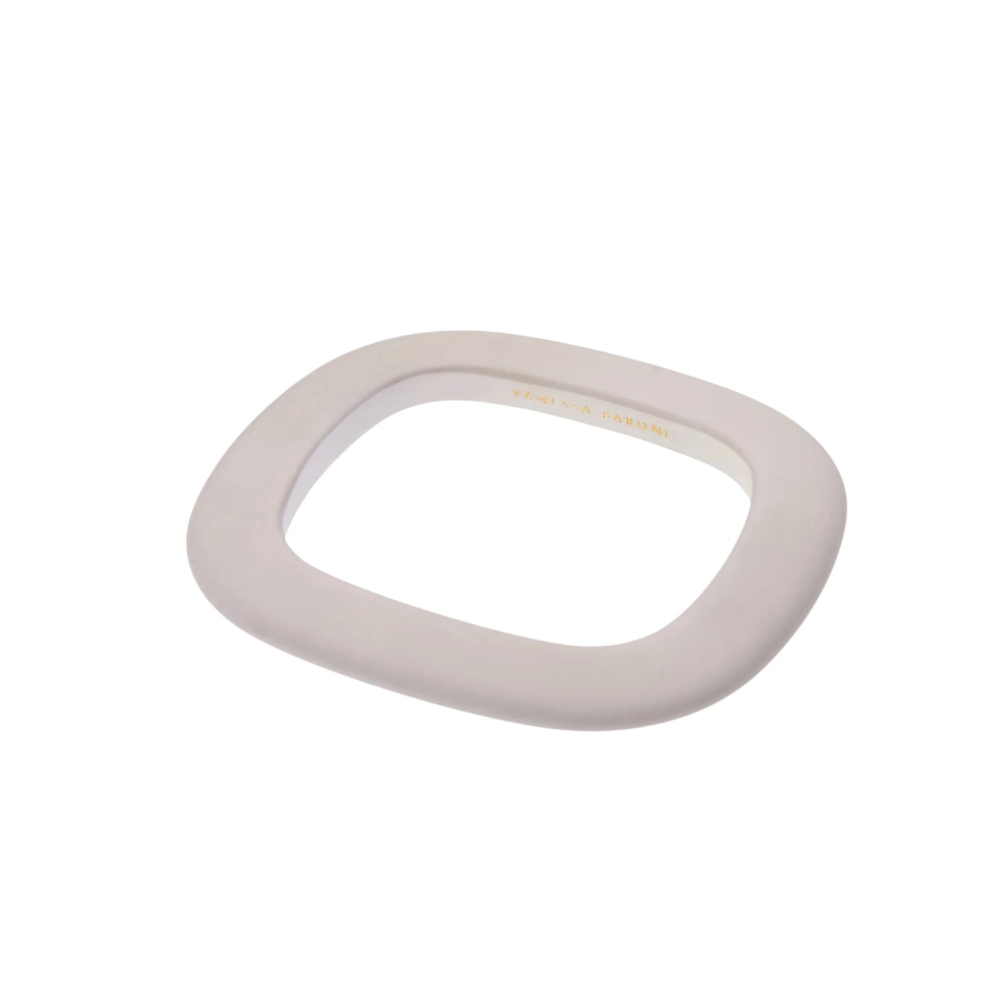 Squared Bangle - Matt Grey by Vanessa Baroni