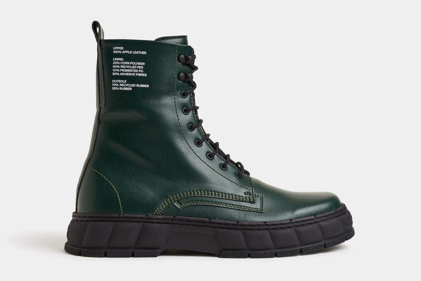 1992 Forest Green Apple Boots by Viron