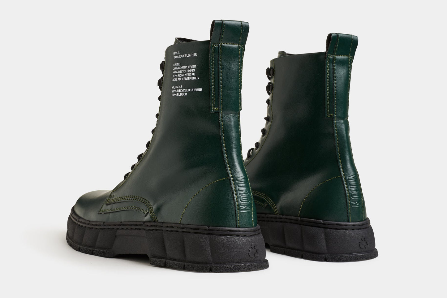 1992 Forest Green Apple Boots by Viron