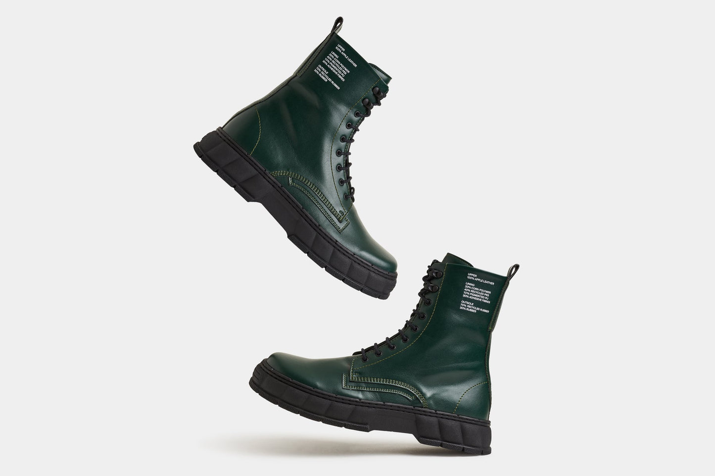 1992 Forest Green Apple Boots by Viron