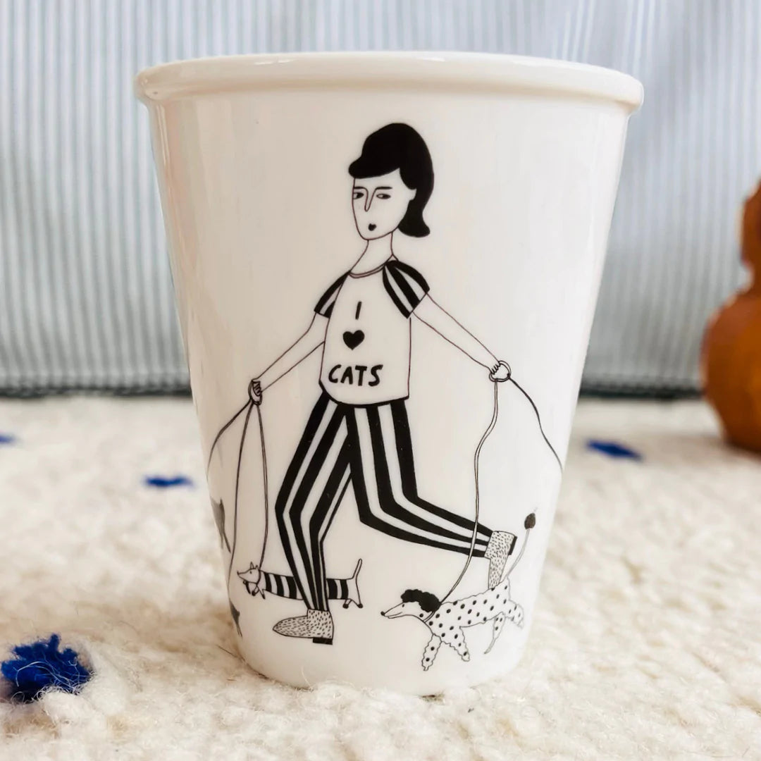 Cup I love Cats by Helen B