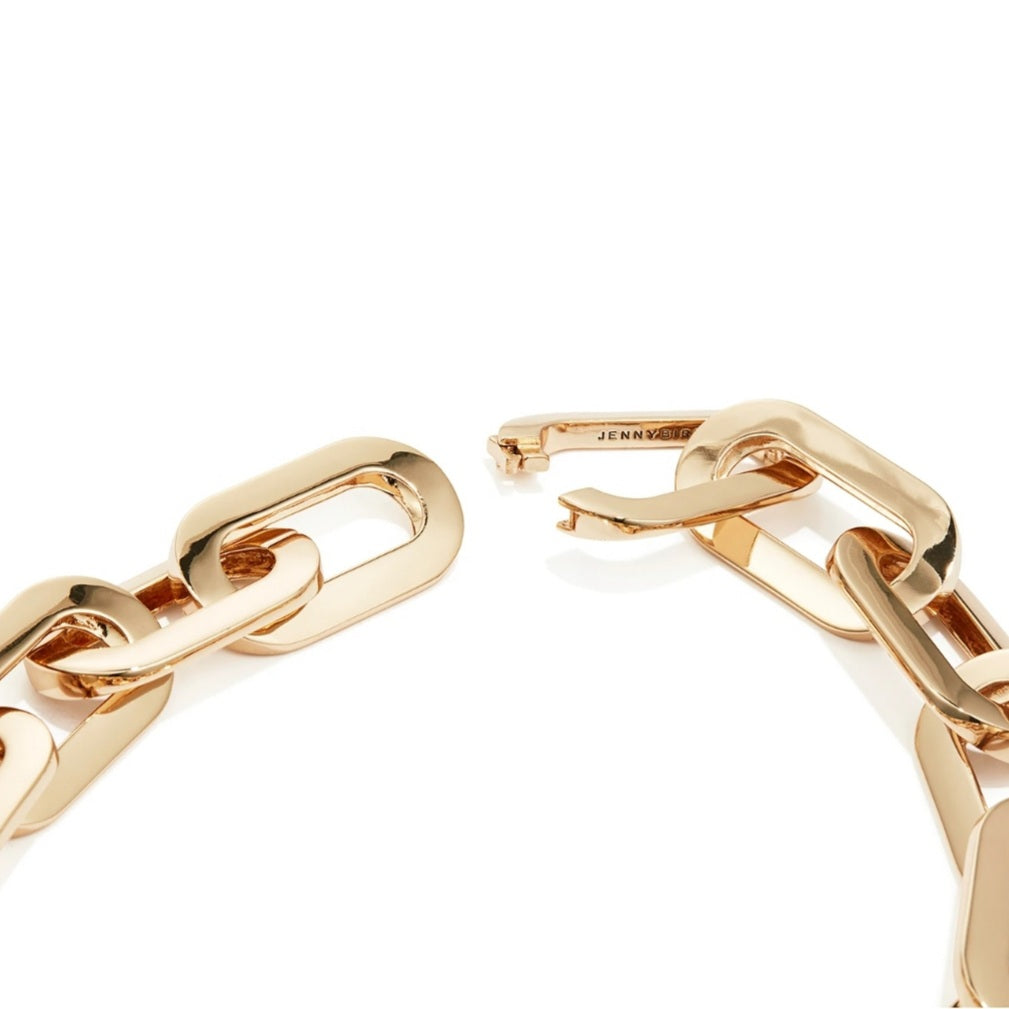 Mega Link Necklace Gold by Jenny Bird