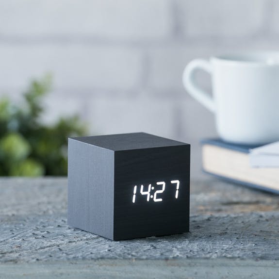 Cube Click Clock by Gingko Design