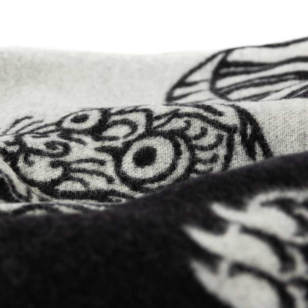 The Voodoo Reversible 100% Baby Alpaca Throw by Blacksaw